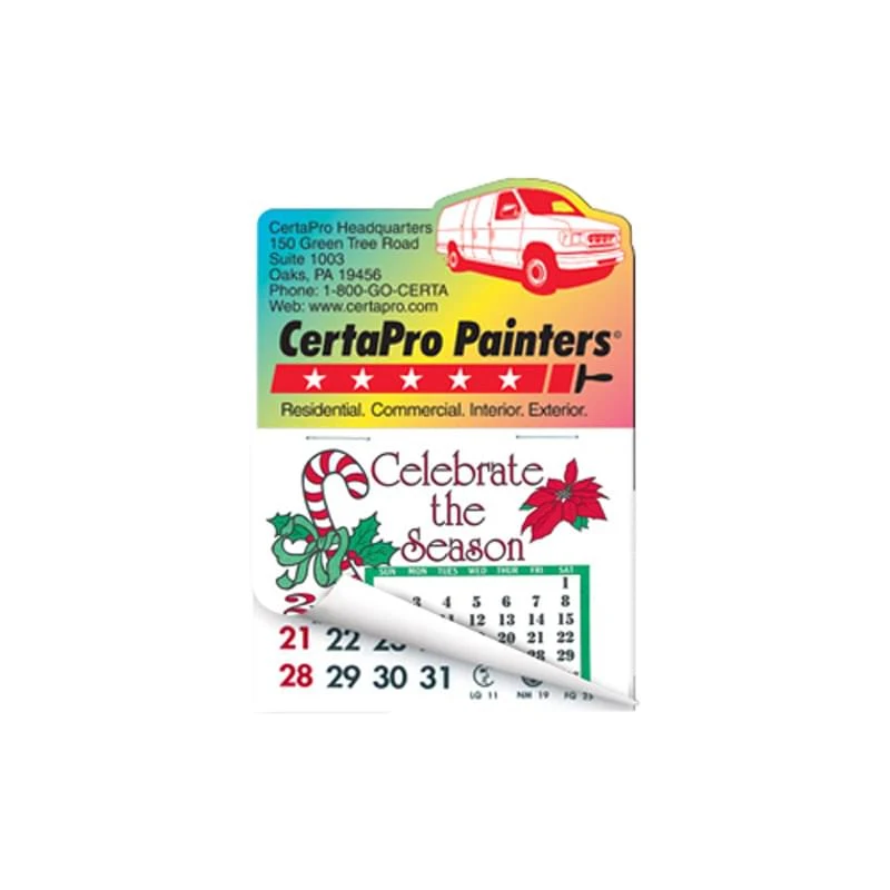 Delivery Van Shape Calendar Pad Magnets W/Tear Away Calendar 1