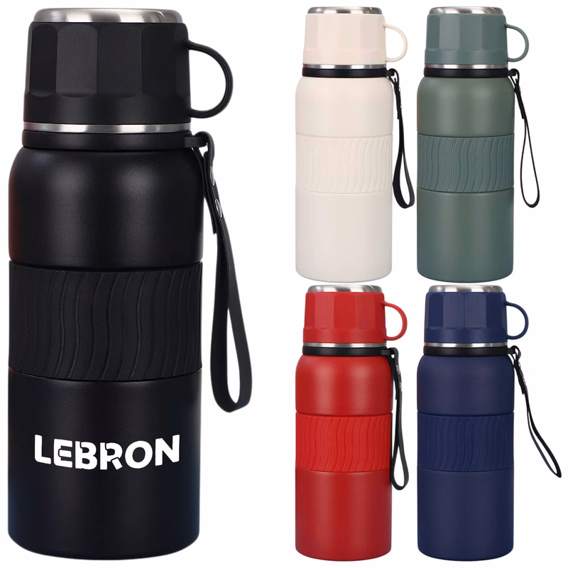20 oz Stainless Steel Insulated Flask with Cup Lid