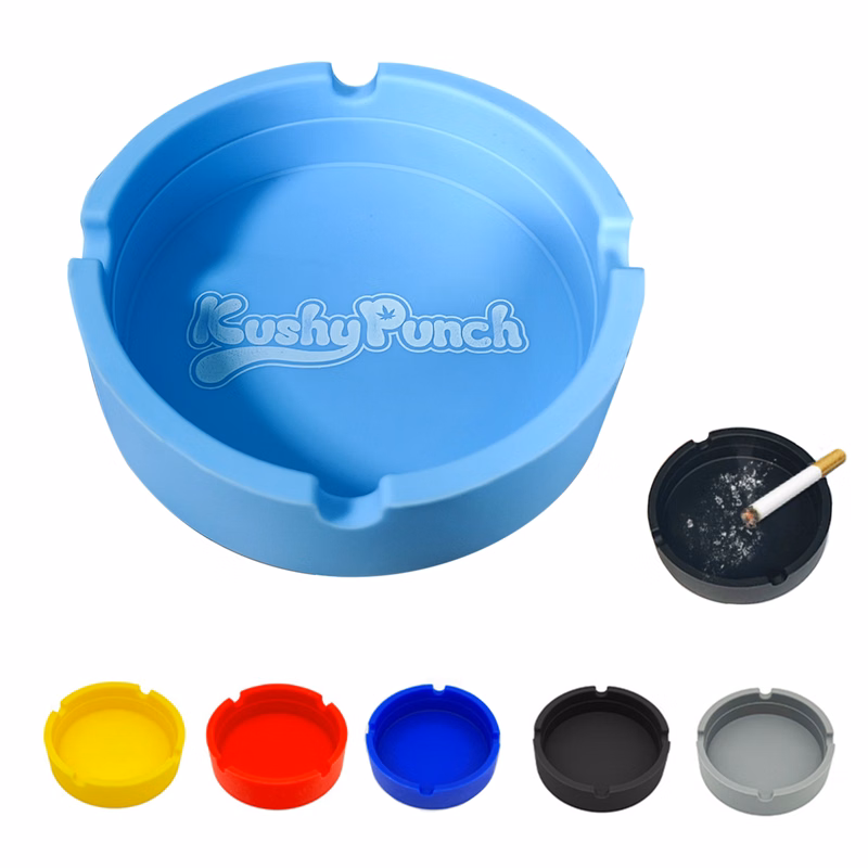 Portable Silicone Round Ashtray