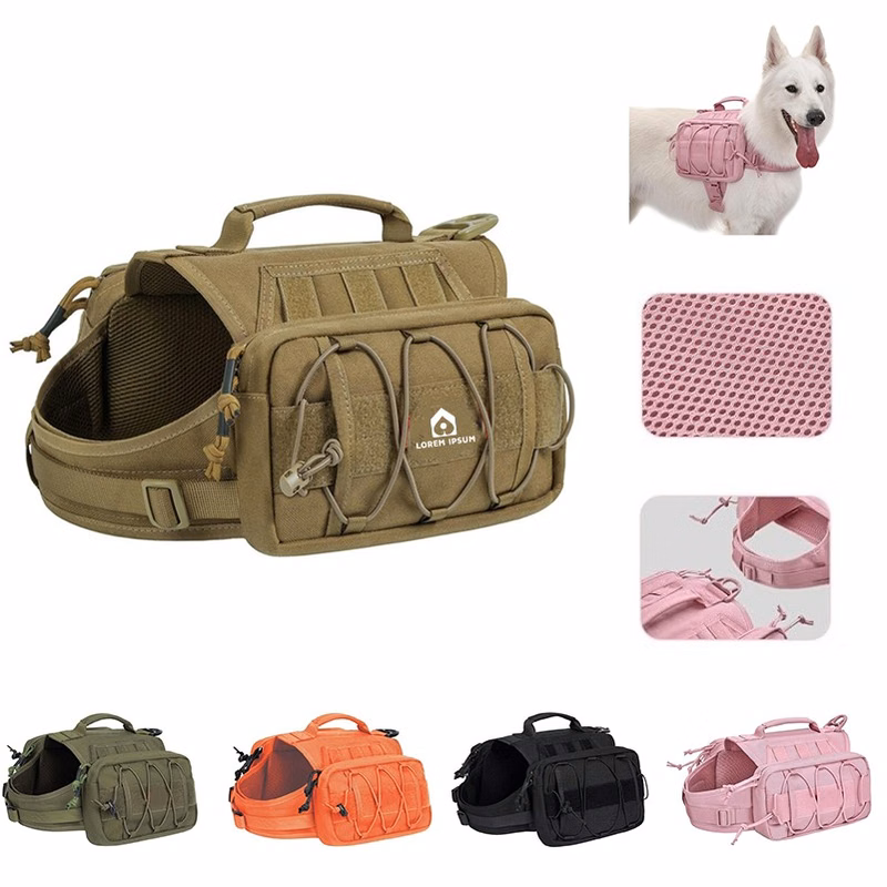 Tactical Pet Backpack with Side Pockets
