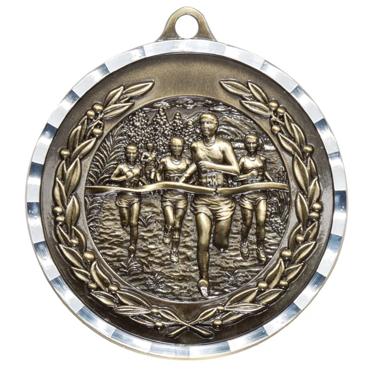 2" Cross Country Diamond Cut Medal 1