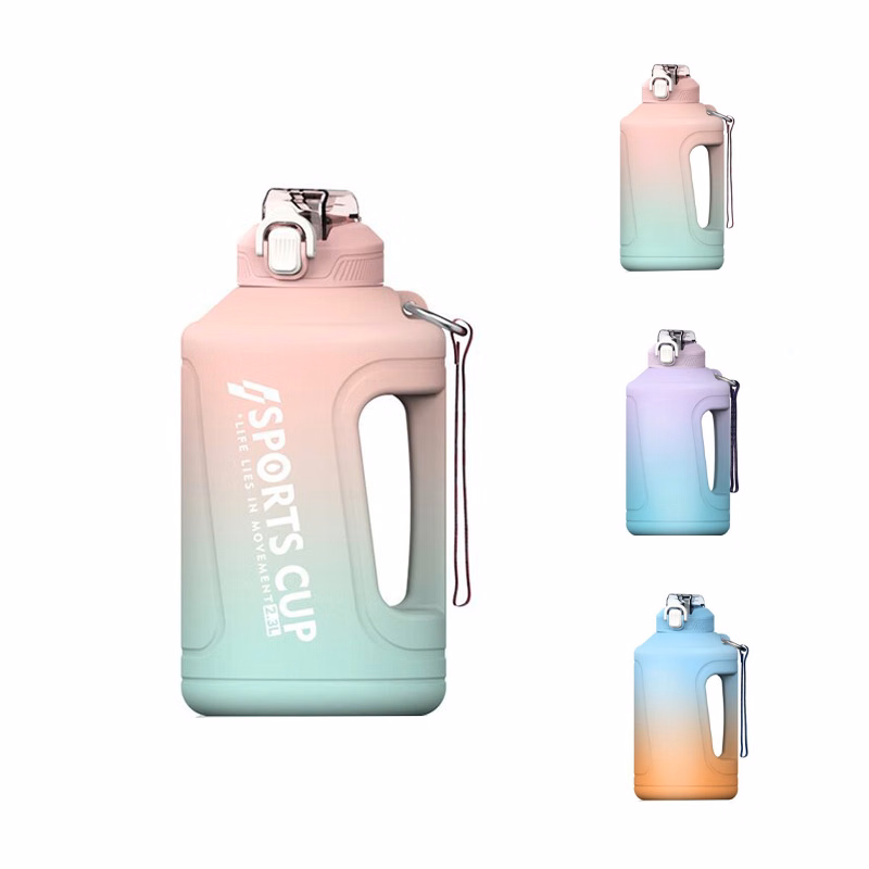 50 Oz Plastic Sport Water Bottle with Time Marker
