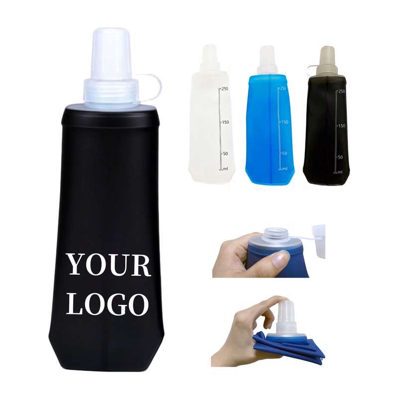 Portable 8.5oz Soft Water Bottle TPU