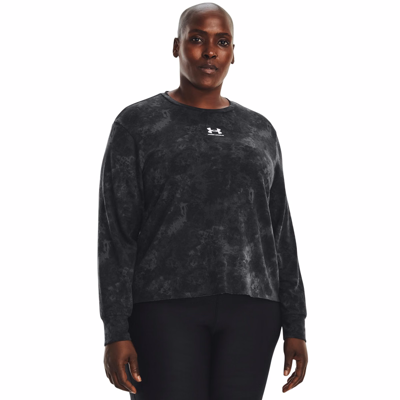 Women's UA Rival Terry Printed Crew 