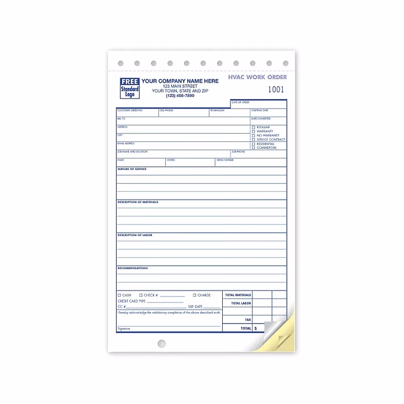 HVAC Work Orders - Compact/Small