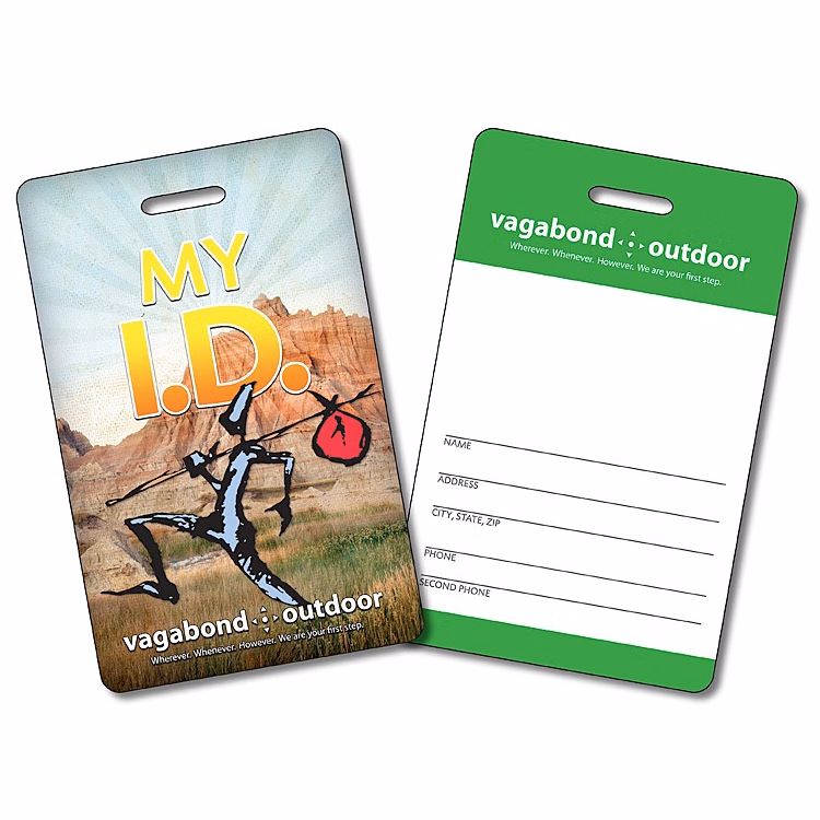 Extra-Thick Laminated I.D./Wallet Card with Punch - 3.375x2.125 - 24 pt.