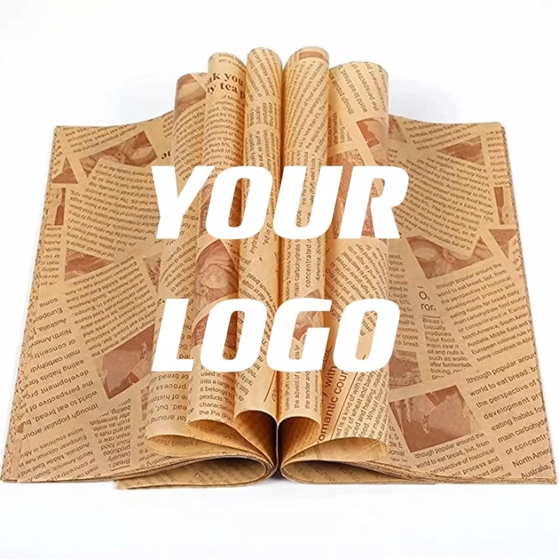 Food Wrapping Paper Sheets For Hamburger