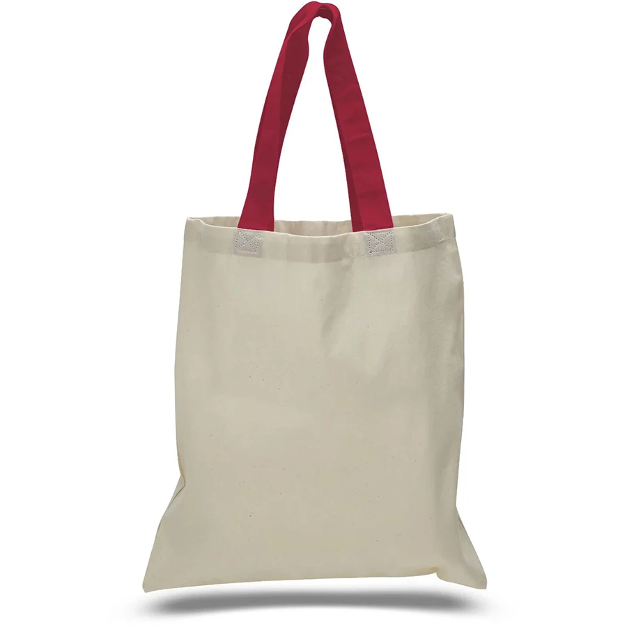 12 oz Cotton Canvas Tote Bag - 15"W x15"H x 3"D x 20"Handle 1