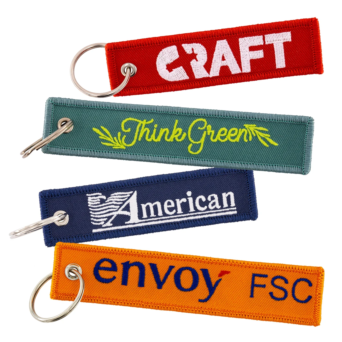 Embroidered Flight Keytag 5" 1