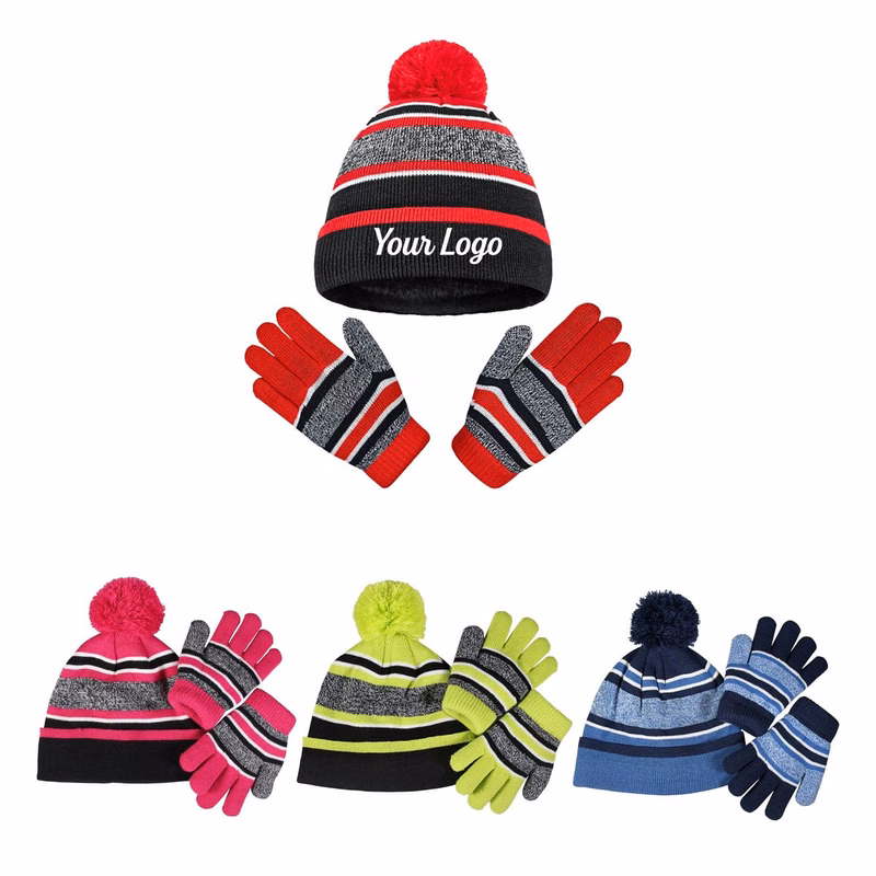 Kids Winter Hat & Gloves Set