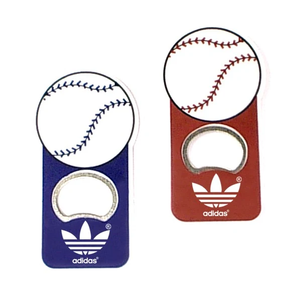 Jumbo size baseball shape magnetic bottle openerr 1