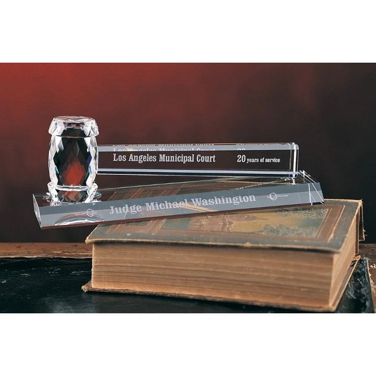 Designer Crystal Crystal Gavel Award 1