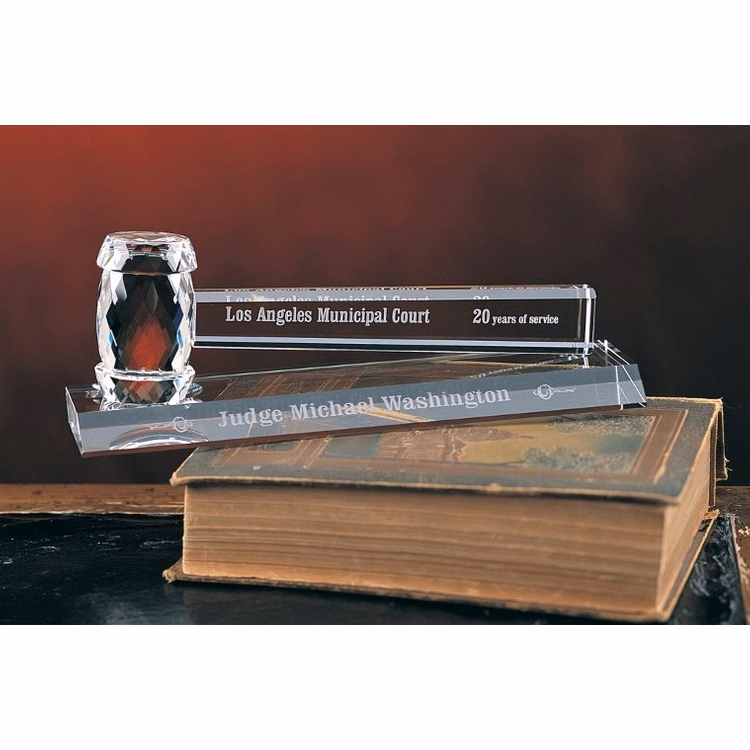 Designer Crystal Crystal Gavel Award
