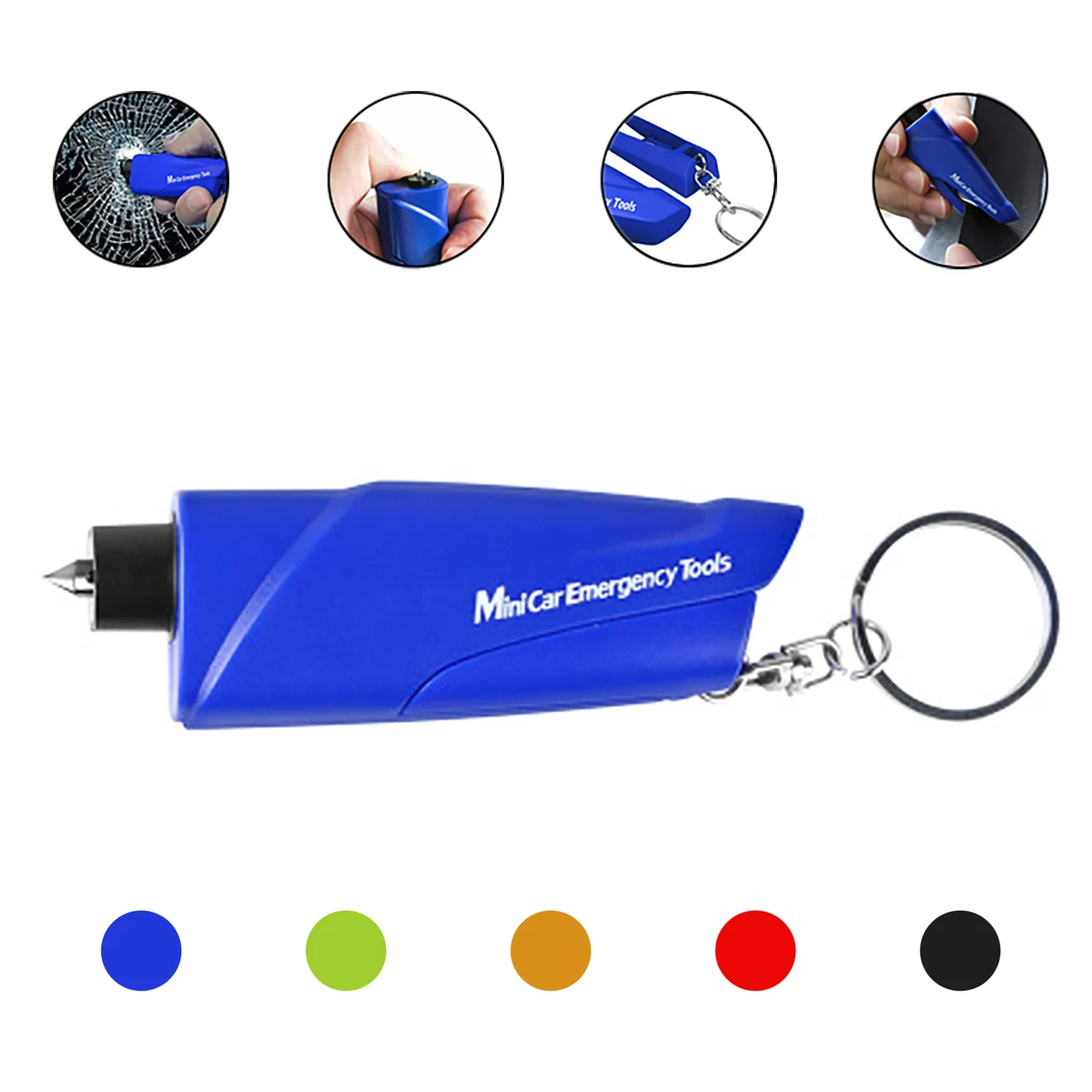 3 in 1 Car Safety Hammer With Key Chain 1