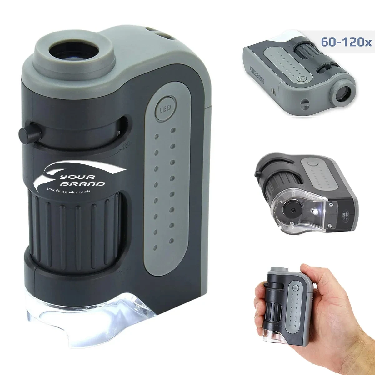 Lighted Pocket Portable Science Lab Handheld Microscope 1