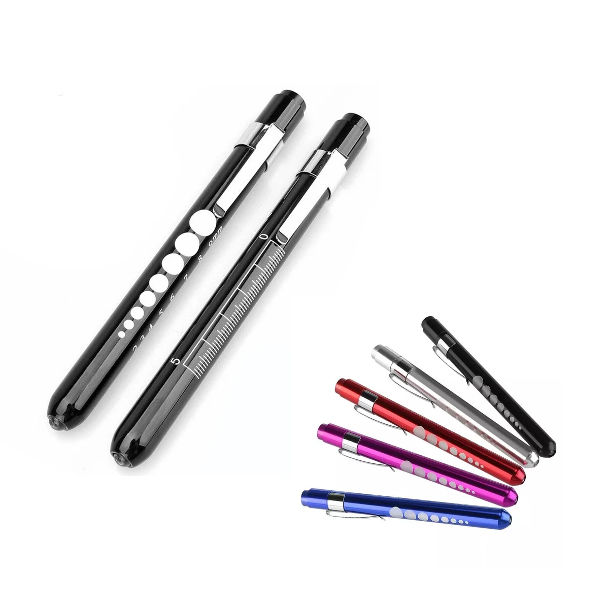 LED Medical Nurse Pen Light With Pupil Gauge 1