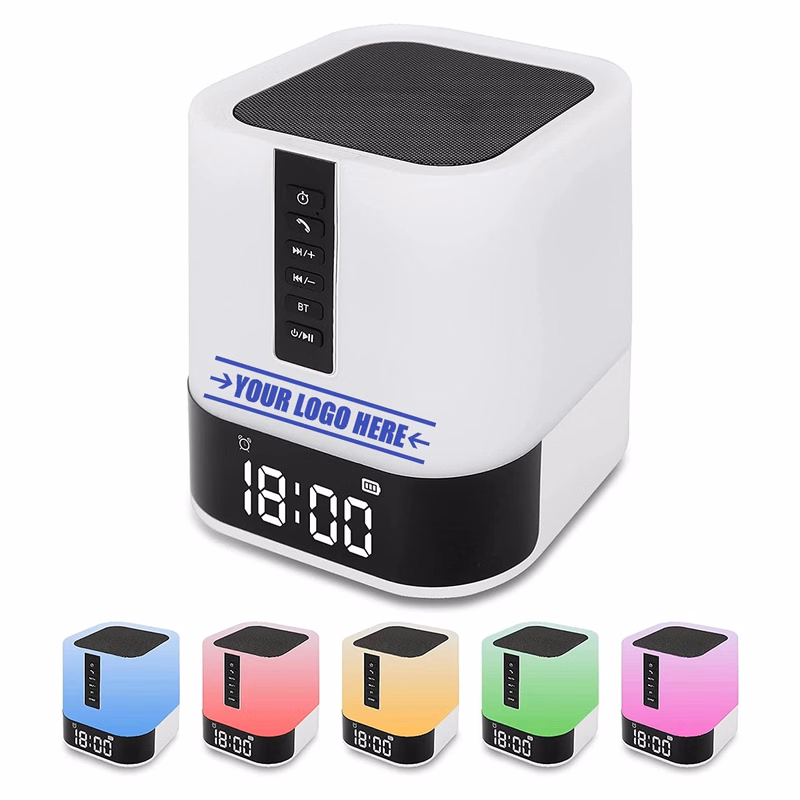 Bluetooth Portable Speakers Alarm Clock,Bedside Lamp