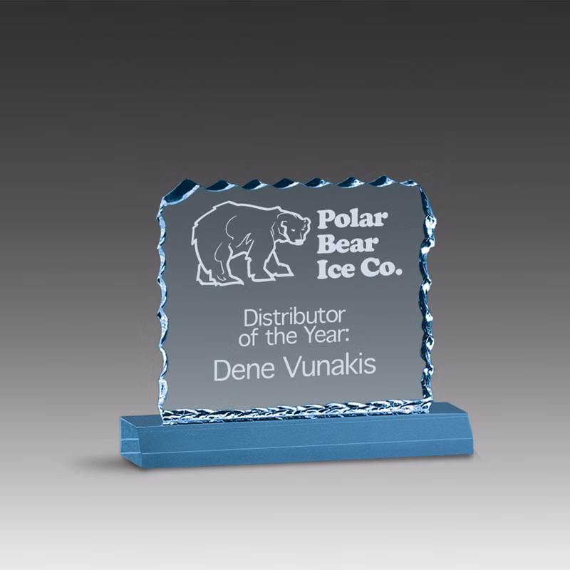 5" x 4" Corporate Cracked Ice Award