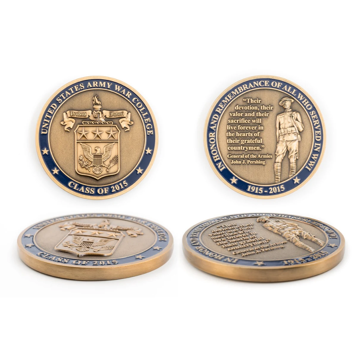 3D Alloy Custom Double Sided Coin 1