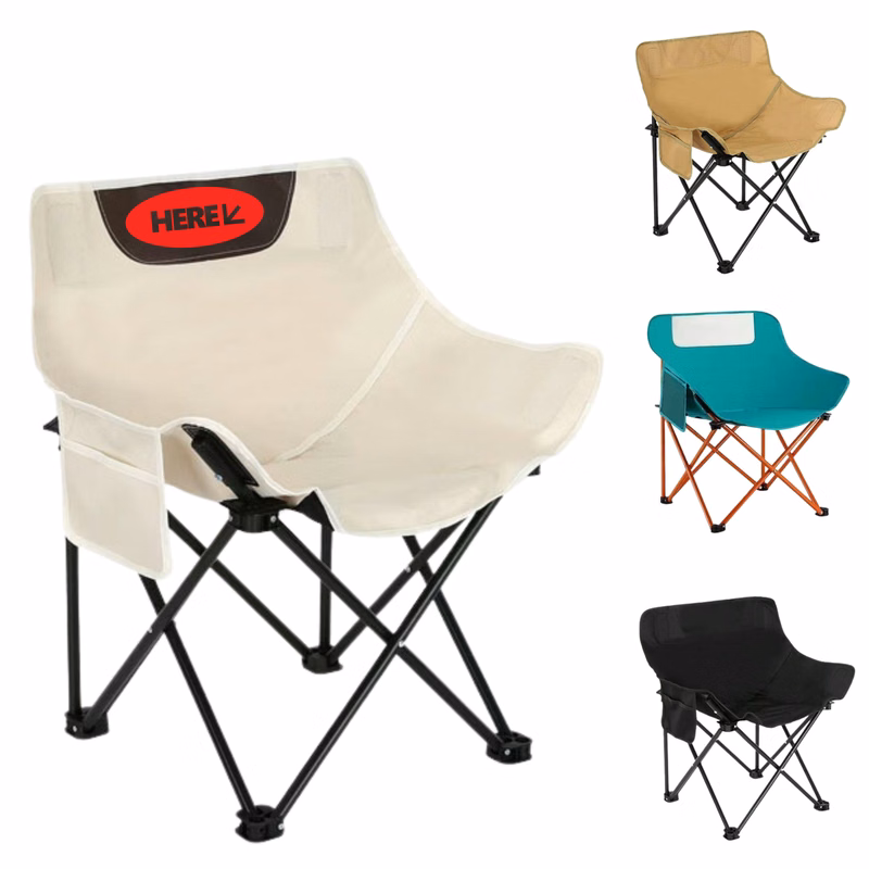 Portable Foldable Camping Moon Chair With Carry Bag & Custom Logo