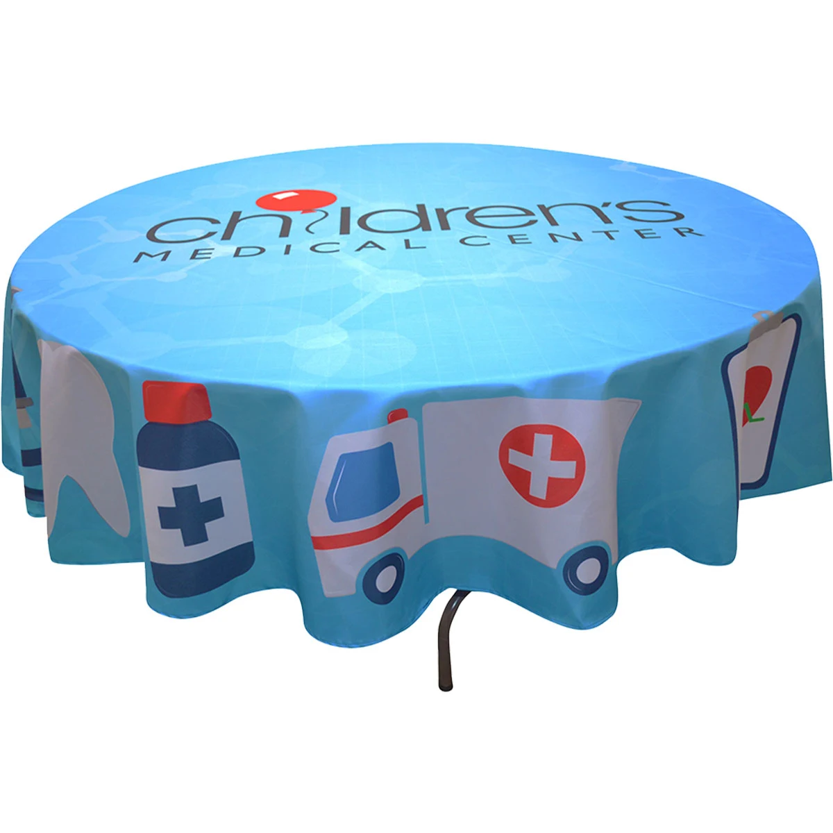 Full Color Round Table Covers for 5' Diameter Tables 1