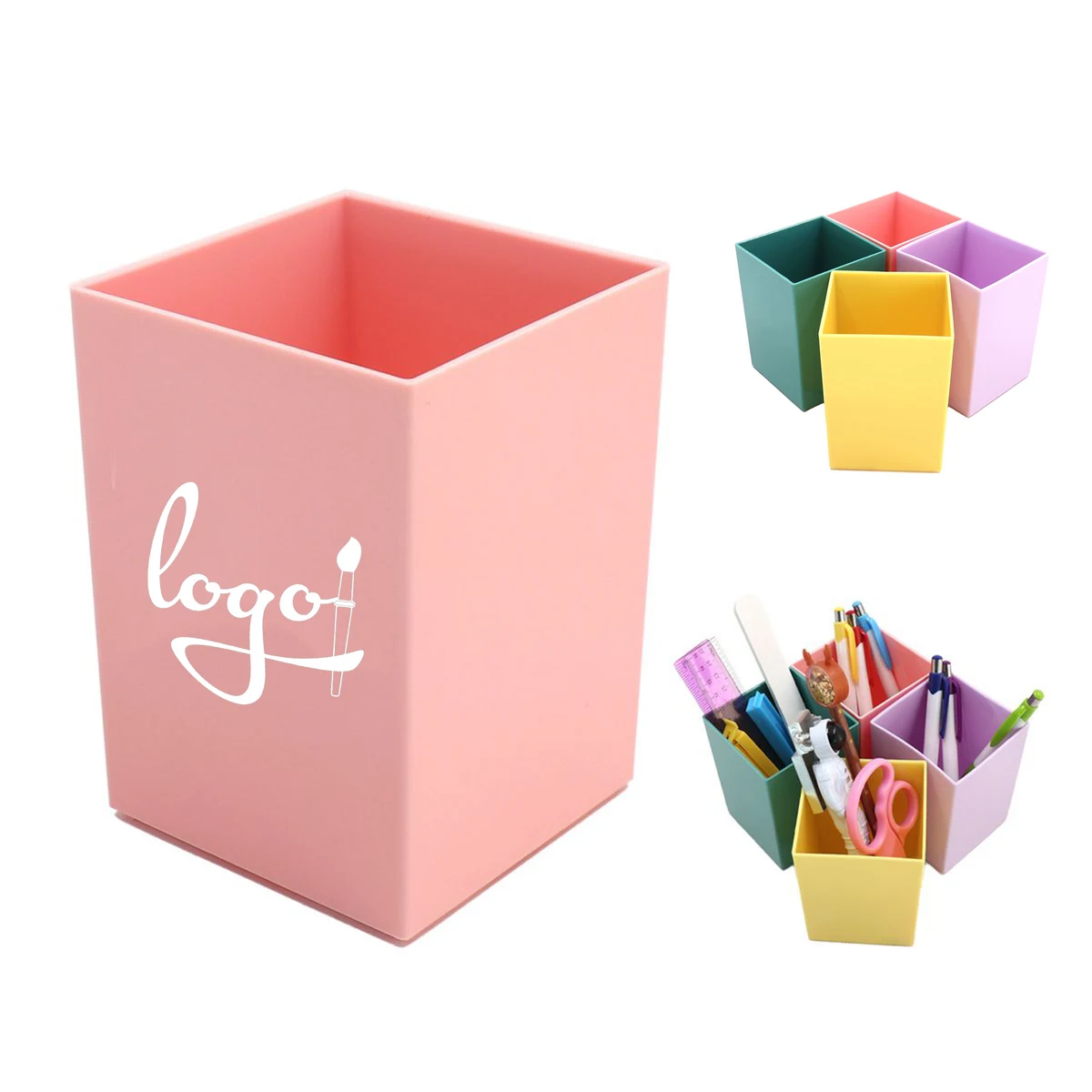 Colorful Plastic Desk Accessory Pen Organizer Holder 1