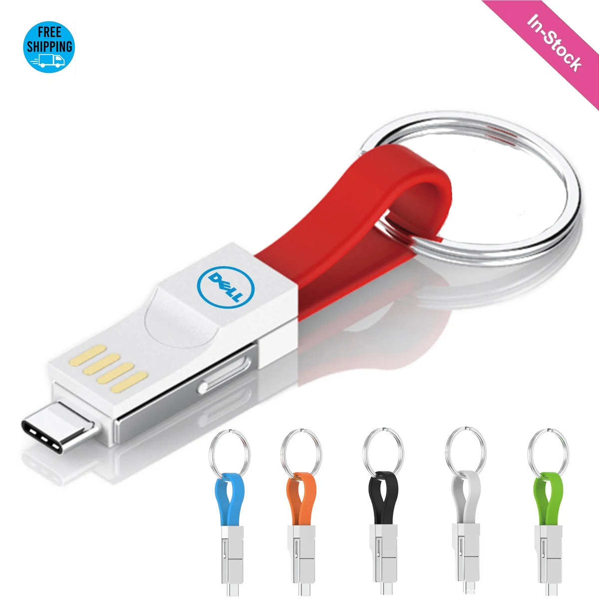 3-in-1 Mini Magnetic Charging and Data Cable Keychain 1