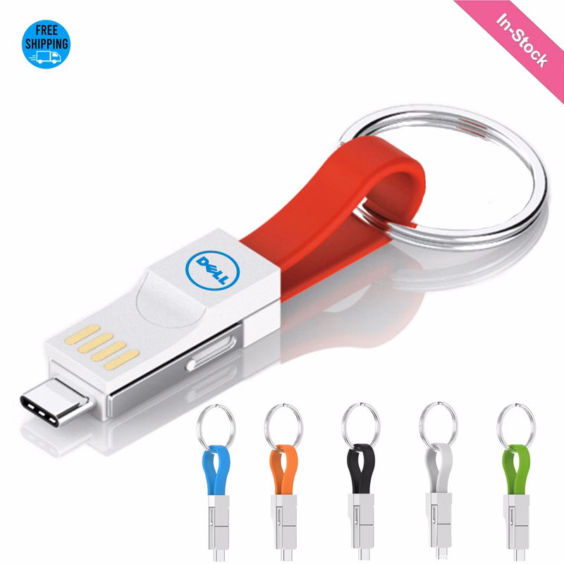 3-in-1 Mini Magnetic Charging and Data Cable Keychain