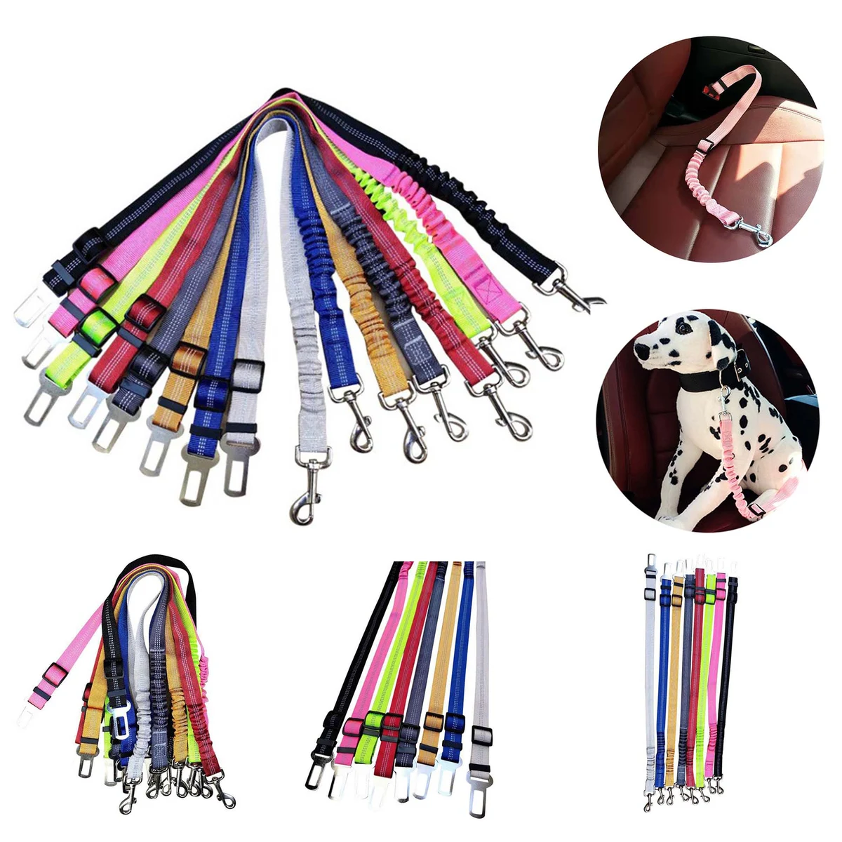Dog Elastic Seat Belt 1