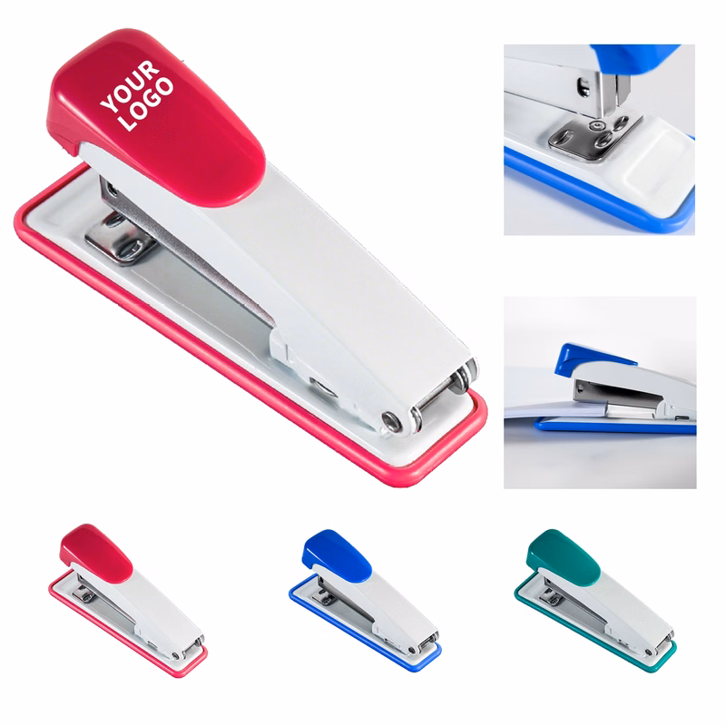 Plastic Stainless Steel Office Stapler With Rotating Head 4.4" x 1.3" x 2.4"