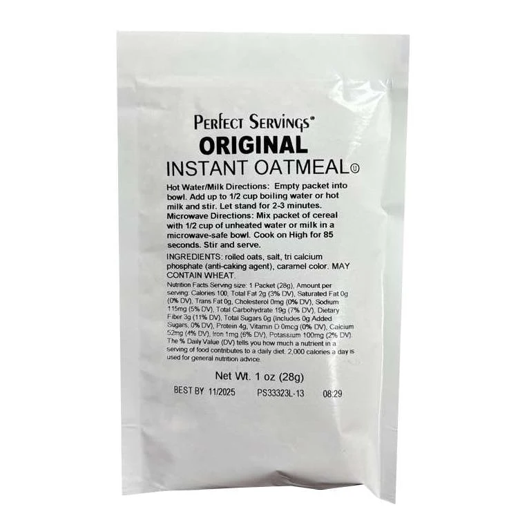 Original Instant Oatmeal - 220 Pack 1 oz 1