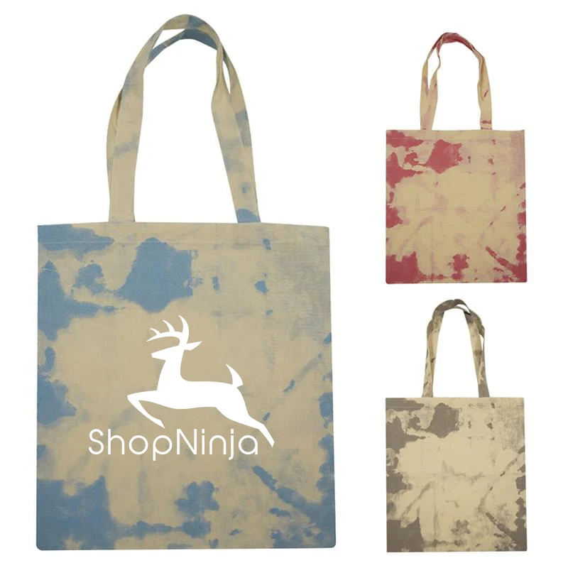 Cotton Candy Tie Dye Tote Bag, custom tote bag with logo imprint 1