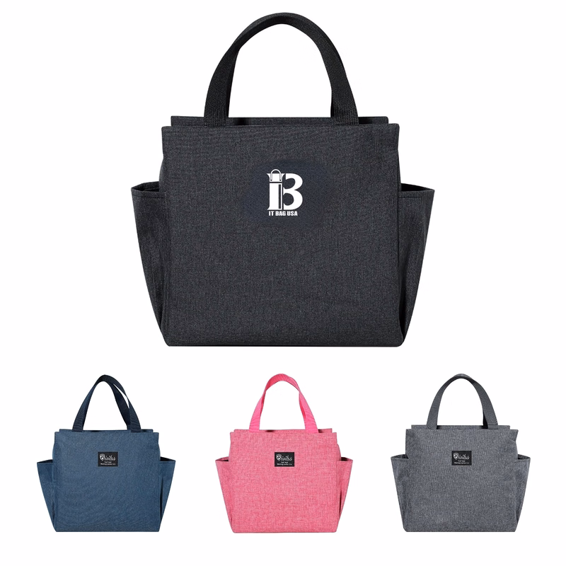 Portable Double Pocket Insulated Lunch Bag
