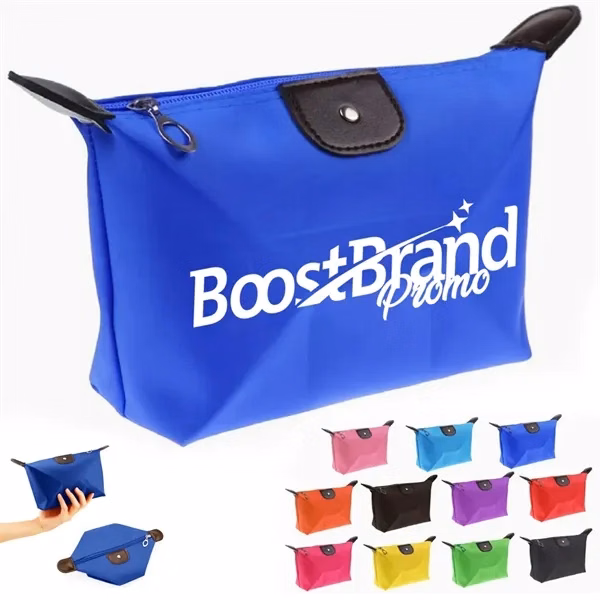 Custom Leather Travel Cosmetic Organizer Bag — Beauty Professional Gift