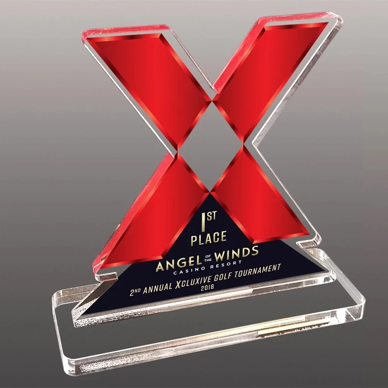 3/4" Custom Ultra Vivid Color Acrylic Awards 1