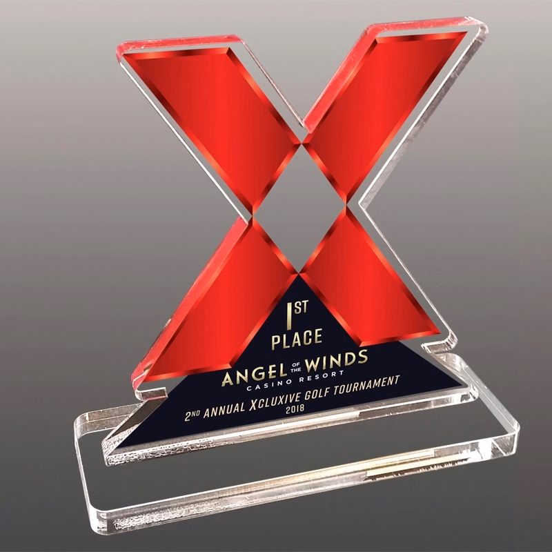 3/4" Custom Ultra Vivid Color Acrylic Awards