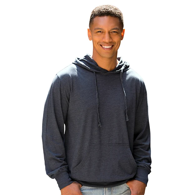 Lightweight Jersey Knit Pullover, custom hoodie or sweatshirt with logo imprint 1