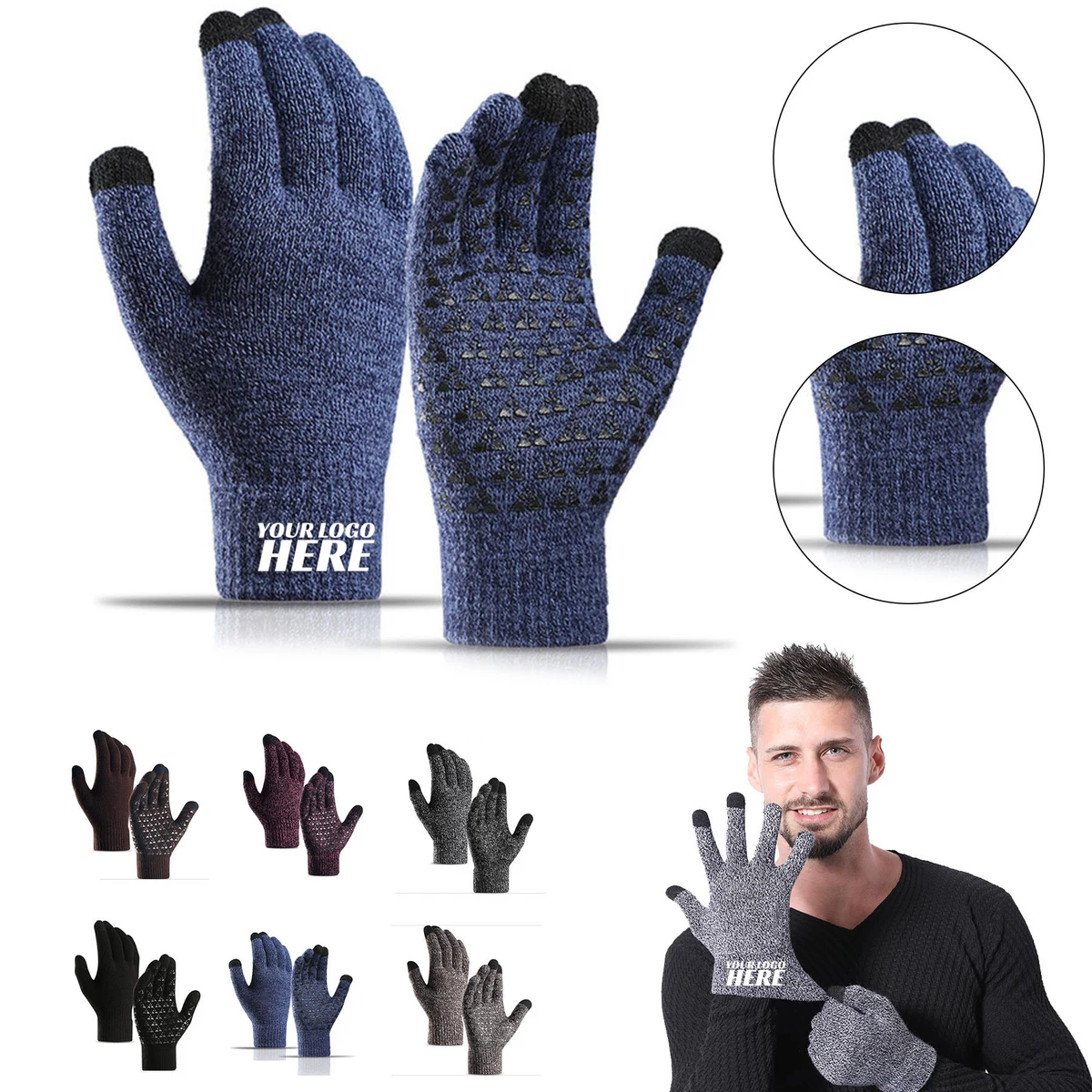 Unisex Touch Screen Cycling Warm Gloves 1