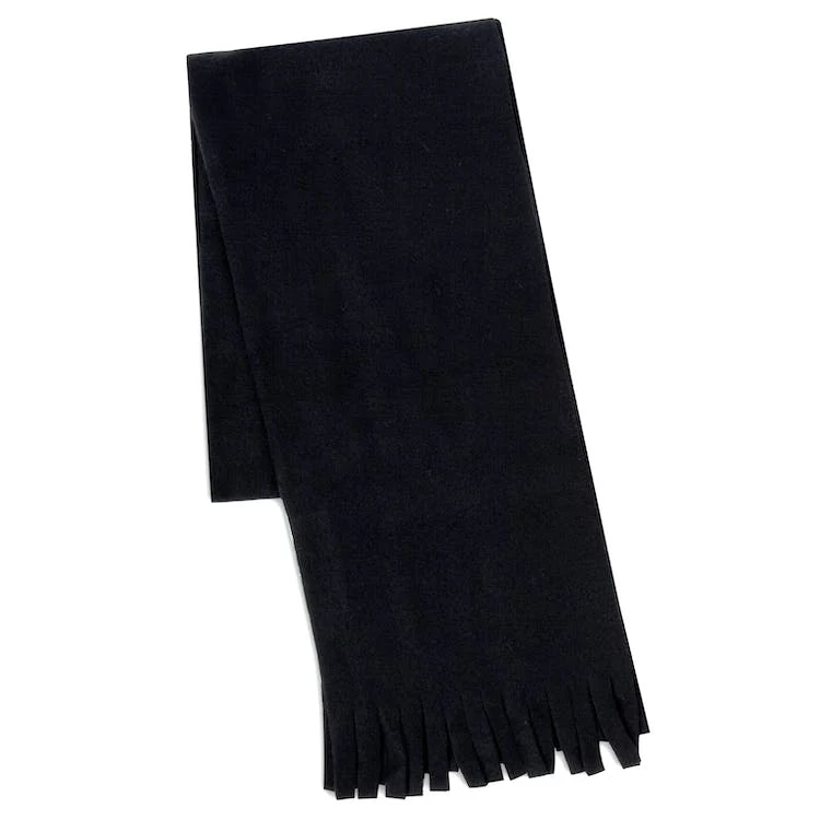 Adult Winter Scarves - Black Fringe 60" x 8" 1