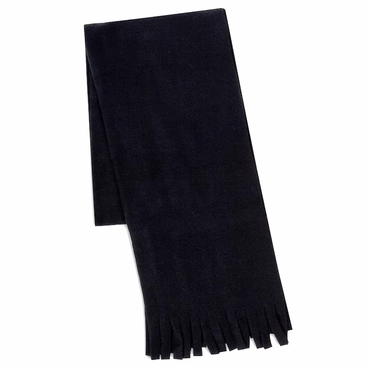 Adult Winter Scarves - Black Fringe 60" x 8"