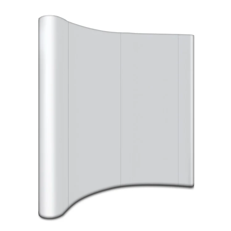 Curved Back Wall modular display - 8' x 8' 1