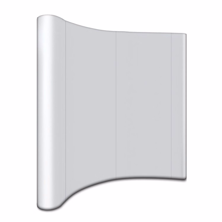 Curved Back Wall modular display - 8' x 8'