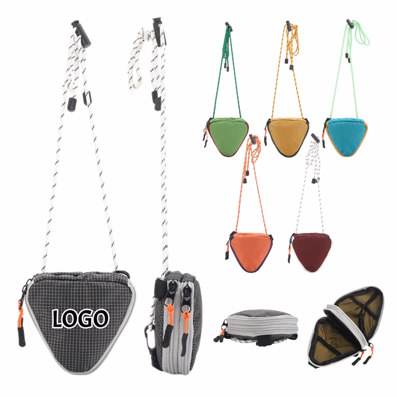 Mini Triangle Crossbody Coin Purse