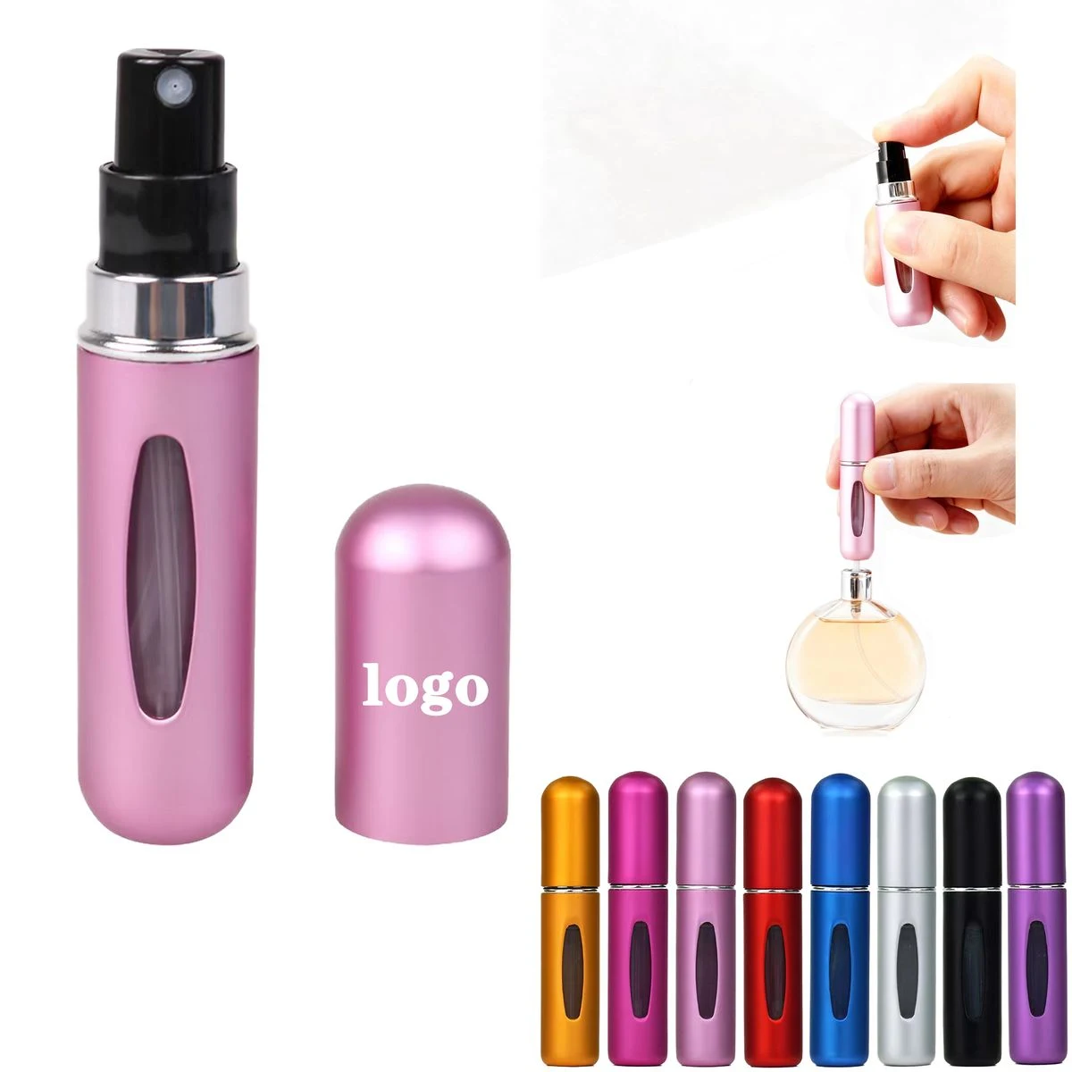 Refillable Travel Aluminum Perfume Spray Bottle 1