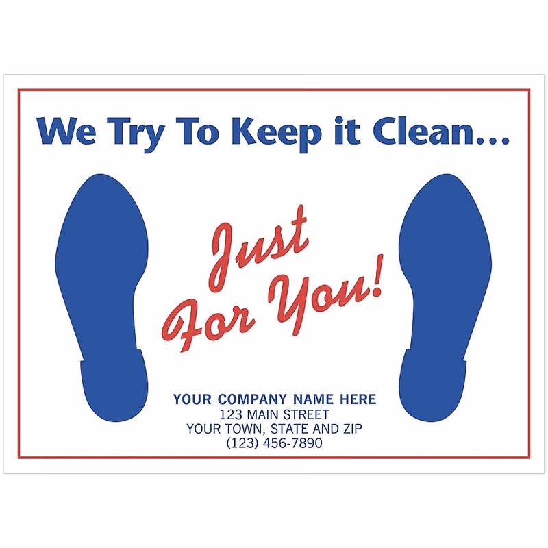 Auto Floor Mats, "We Try To Keep It Clean..."