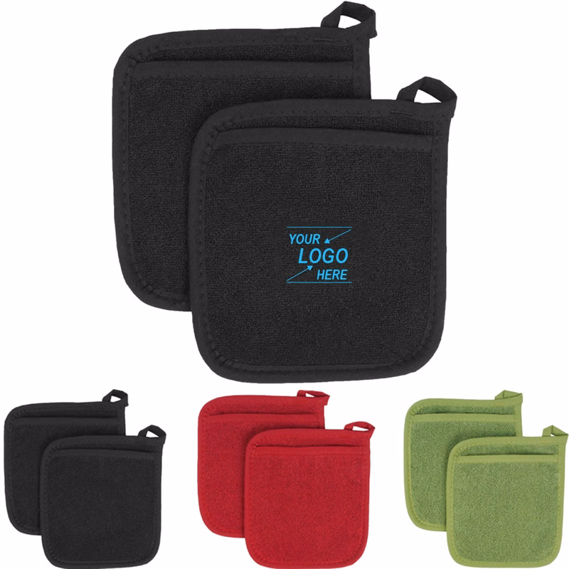 Canvas Pocket Pot Holder w/Pockets