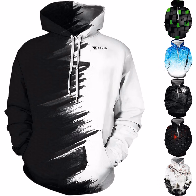 3D Print Hooded Sweatshirt