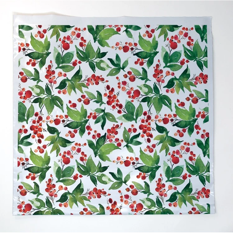 Holly Seasonal Predesigned Poly Mailer (14" x 12") 1