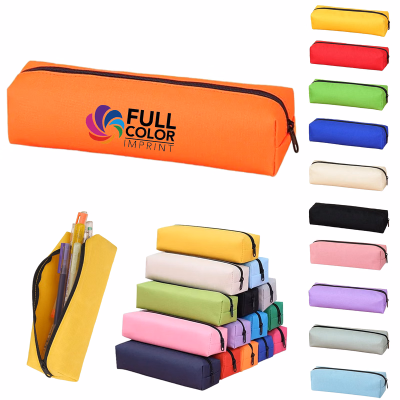 Full Color Oxford Cloth Zipper Pen Case MOQ 50
