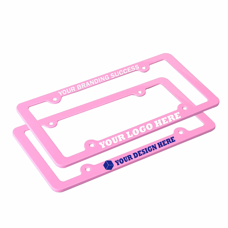 Universal Metal License Plate Frame with 4 Holes